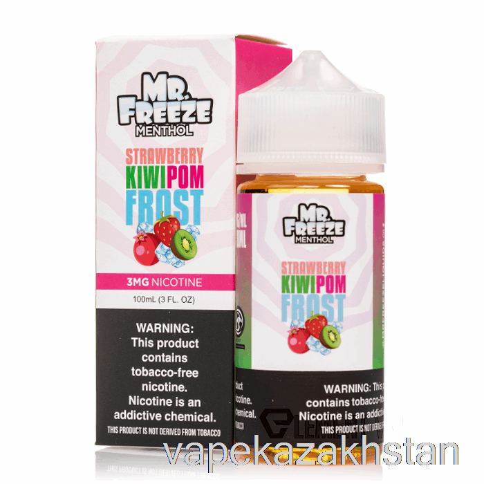 Vape Kazakhstan Strawberry Kiwi Pom Frost - Mr Freeze - 100mL 6mg